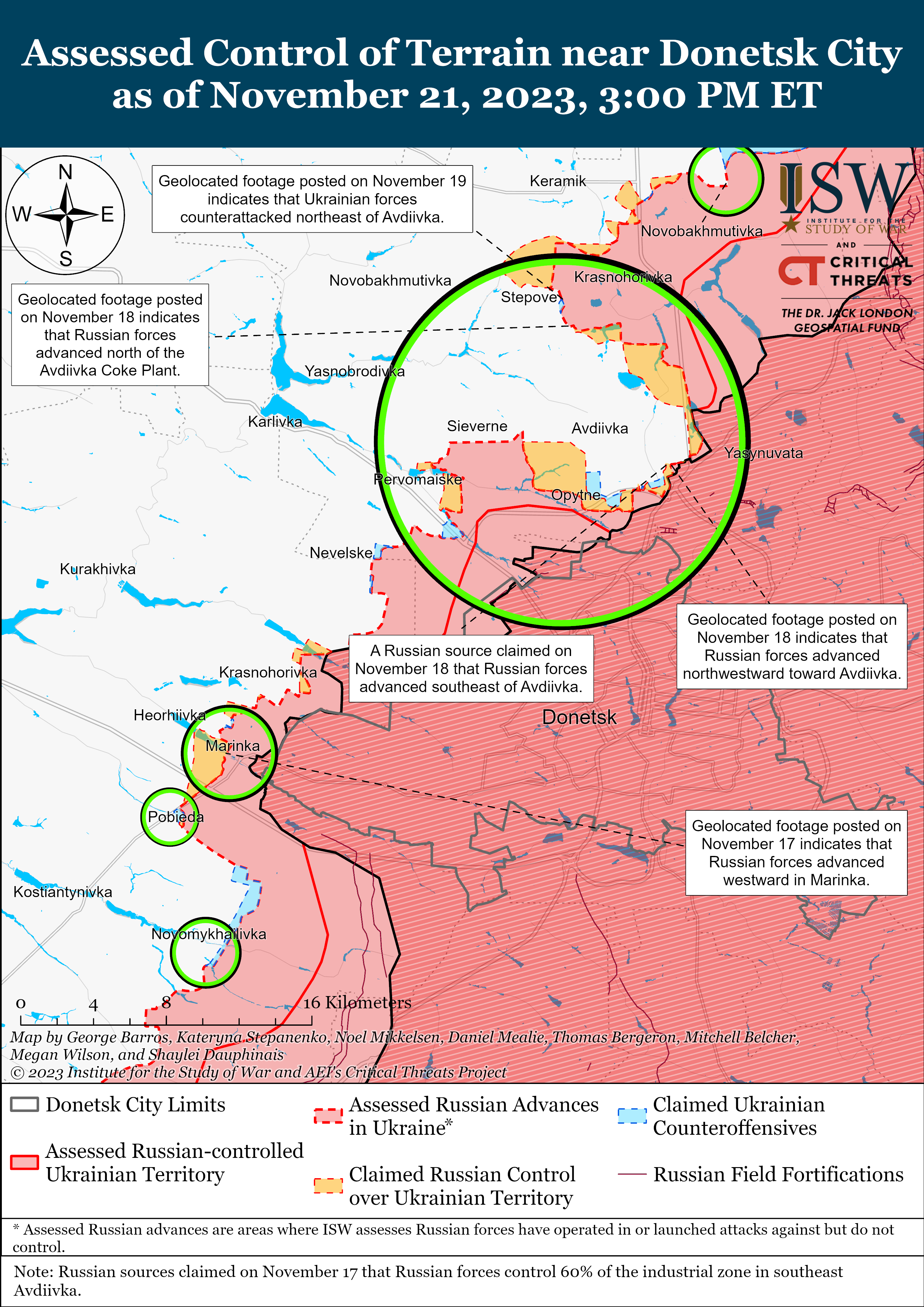 Russian Offensive Campaign Assessment, November 21, 2023 | Institute ...